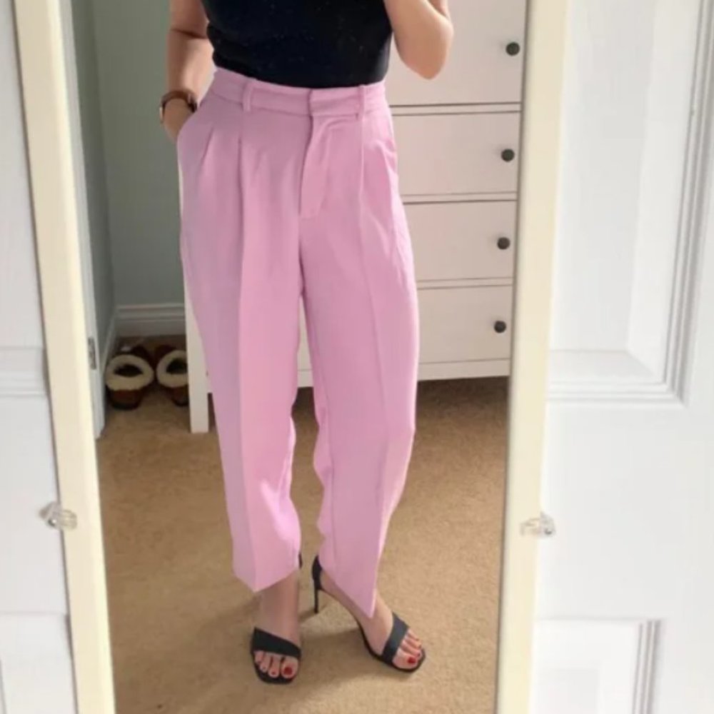 Aritzia Wilfred Effortless Cropped, Tall in Orchid Petal Sz 00